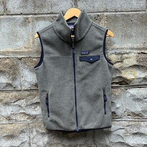 Patagonia synchilla fleece vest women’s medium gray full zip
